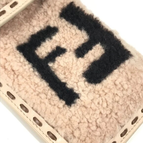 FENDI Smartphone case phone pouch FF logo fur charm boa bag Pouch - Picture 7 of 14